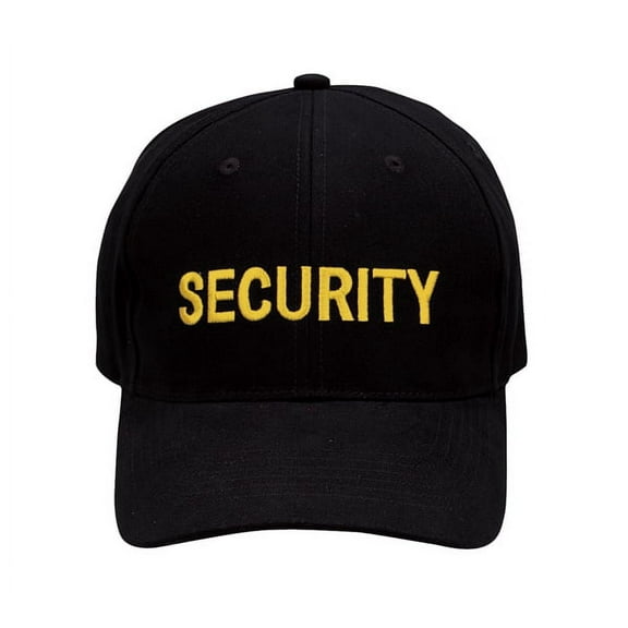 Rothco Security Supreme Low Profile Insignia Cap | Security Guard Hat, Black & Gold