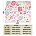 thumbnail image 2 of Hello Kitty Blanket, Super Soft Throw Blanket, Cozy Flannel Blankets For Boys Girls, Warm Blankets For Couch Sofa Bed, 50"X40", 2 of 9