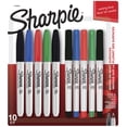 thumbnail image 1 of Sharpie Permanent Markers, Fine and Ultra-Fine Points, Assorted, 10 Count, 1 of 9