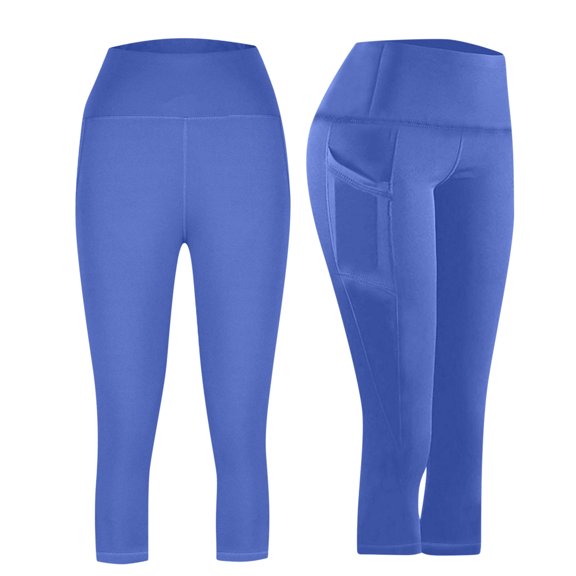 Neewe High Waisted Yoga Pants for Women with Pockets Capri Leggings for Women Workout Leggings for Women Yoga Capris