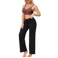 thumbnail image 2 of INSPIRE CHIC Women's Maternity Full Coverage Adjustable Buckled Straps Postpartum Nursing Bra V-Neck Wireless Bralettes M Wind Red, 2 of 4