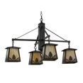 thumbnail image 4 of Meyda 150783 38 in. Mountain Pine 4 Light Chandelier, Bai Craftsman, 4 of 5