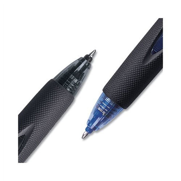 Uni-Ball Power Tank RT Retractable Ballpoint Pen, 1mm, Black Ink, Smoke/Black Barrel, Dozen