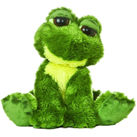 Aurora - Medium Green Dreamy Eyes - 8" Fantabulous Frog - Enchanting Stuffed Animal