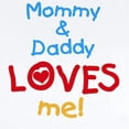 thumbnail image 2 of CafePress - Mommy & Daddy Loves Me Infant Bodysuit - Baby Light Bodysuit, Size Newborn - 24 Months, 2 of 4