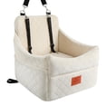 thumbnail image 1 of Asiento para auto para perros GL GLENSLAVE tipo booster para perros de hasta 16 kg, beige, 1 of 7