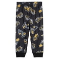 thumbnail image 2 of John Deere Toddler Boys' Long Sleeve Pajama Shirt and Pants Set Heather Grey and Black with Construction Excavator, 2 of 2