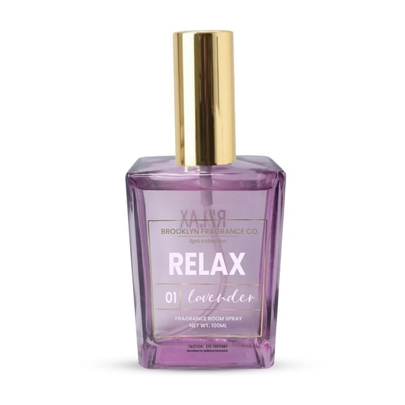 Brooklyn Fragrance Co. BFC-Spa Room Spray – Premium Relax Lavender Scent - Long lasting Fragrance for Home, Office or Bathroom – Air Freshener Rectangle Spray bottle – 11 oz