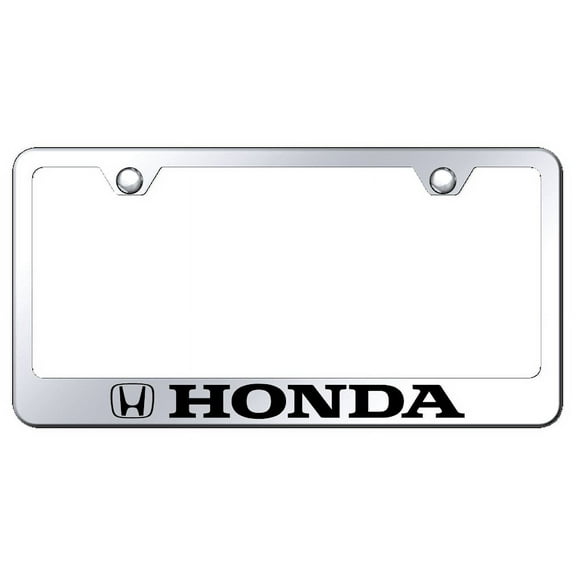 Au-TOMOTIVE GOLD Honda Stainless Steel Frame - Laser Etched Mirrored