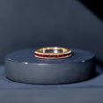 thumbnail image 6 of Rosec Jewels Certified Lab Grown Ruby Half Eternity Ring for Women - Baguette Ruby East West Ring - AAAA Quality - Ready to Gift, 14K Yellow Gold, US 5.00, 6 of 8