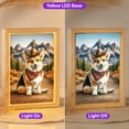 thumbnail image 2 of Welcome Fall Western Cowboy Corgi Enjoys Majestic Autumn Acrylic Plaque with Wood Photo Frame Box Welsh Corgi Dog Lover Gifts Idea Light Box - 01007, 2 of 5