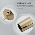 thumbnail image 5 of 2Pcs/Set Shatterproof Stainless Champagne Glasses Brushed Gold Wedding Toasting Flutes Drink Cup Party Marriage Wine, 5 of 8