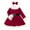 Red, variant on Zwiiyzr Toddler Girls Christmas Dresses Velvet Santa Claus Red Princess Tutu Dress Furry Trim Dress with Headband 1-6T Red