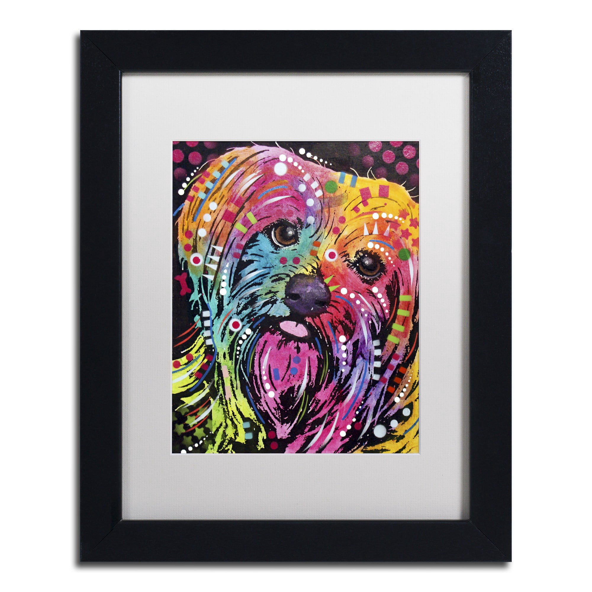 Trademark Fine Art "York II" Canvas Art by Dean Russo, White Matte, Black Frame
