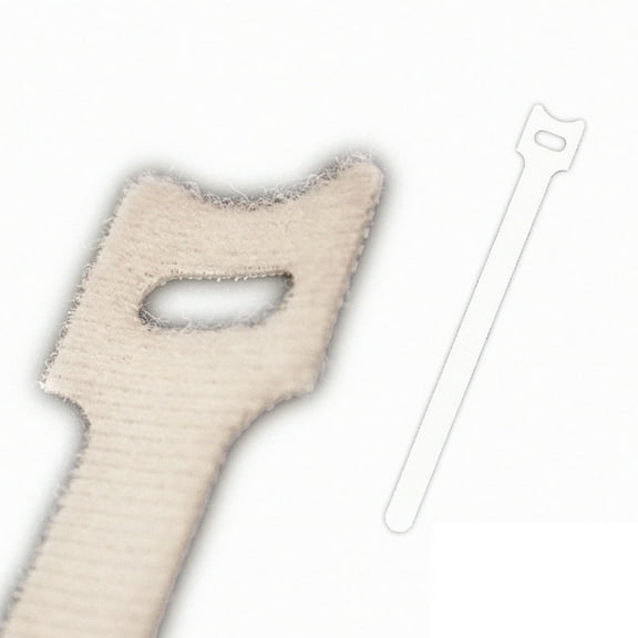 NavePoint 8 Inch Hook and Loop Reusable Strap Cable Cord Wire Ties 25 Pack White