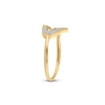 thumbnail image 4 of FB Jewels 10kt Yellow Gold Womens Round Diamond Heart Ring 1/20 Cttw Size 7, 4 of 4