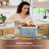 thumbnail image 4 of Crock-Pot Design Series 7-Quart Programmable Slow Cooker, Morning Haze Blue, 4 of 6