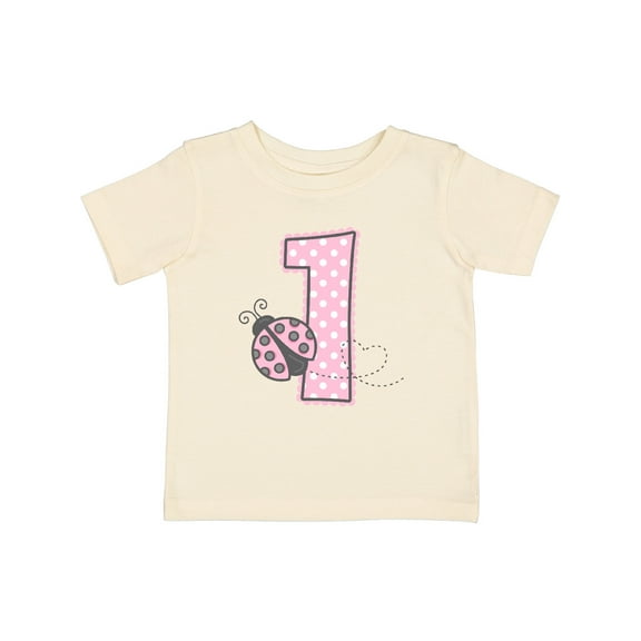 Inktastic Pink Ladybug 1st Birthday Girls Baby T-Shirt