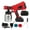 2 Batteries, variant on Cordless Spray Gun 800W 1000ml Electric Paint Sprayer High Power Spray Gun With Nozzles Flow Control For 18V Battery