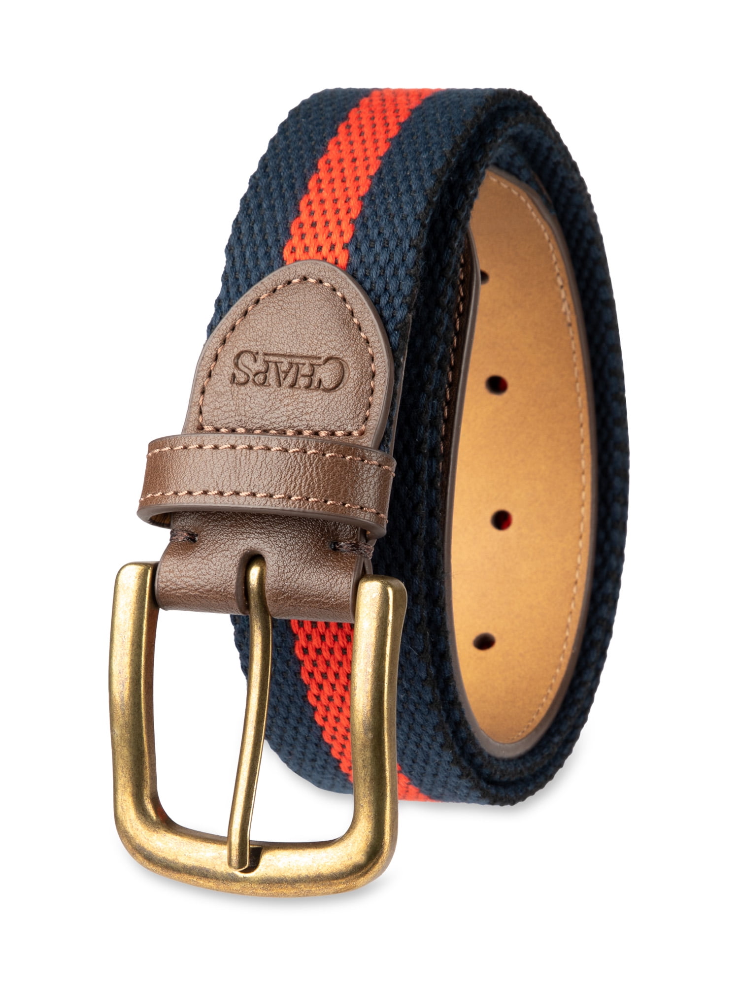 Chaps Men's Striped Web Fabric Belt