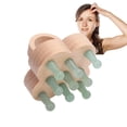 thumbnail image 1 of Pongnas Cabello Masajeador Del Cuero Cabelludo, Masajeador De Cuero Cabelludo Portátil De Madera De Madera Masaje Del Cuero Cabelludo Ergonómico De Cuatro Hojas De Trébol Peine, 1 of 7