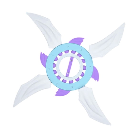 Blue Light Up Spinning Flywheel Toy Glowing Led Hand Ninja Star Light Sword For Kids