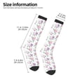 thumbnail image 5 of Haiem Rose Flower B Socks, Funny Novelty Crazy Design Cotton Socks Sports Socks Knee High Socks For Men, Women,1Pairs - Gift For Working Friends, 5 of 9