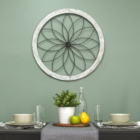 Stratton Home Decor S09601 Flower Metal Wood Art Deco Wall Canada - Stratton Home Decor Flower Metal And Wood Art Deco Wall Stratton Home Decor S09601 Flower Metal Wood Art Deco Wall Canada - Stratton Home Decor Flower Metal And Wood Art Deco Wall