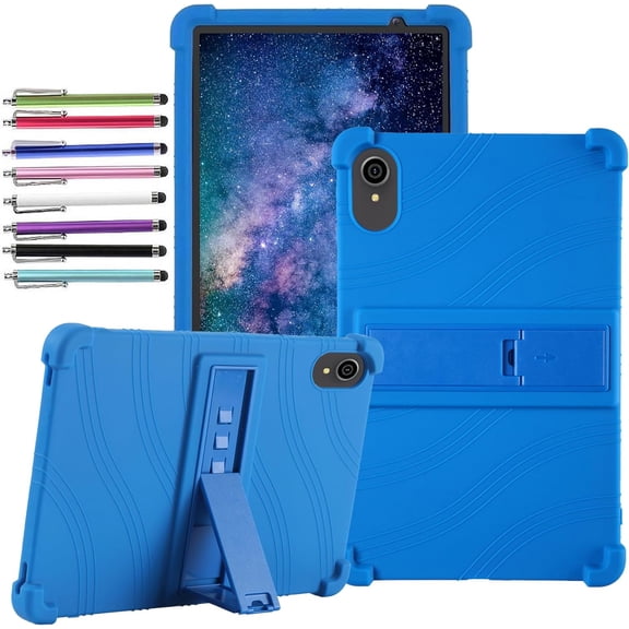 elitegadget Case for FITIFUN 10 inch Android 14 Tablet - Lightweight Protective Silicone Stand Cover 1 Random Color Stylus (Blue)