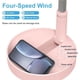 thumbnail image 5 of Ventilador de piso Gloria Ventilador portátil plegable de pie pedestal Viento fuerte enfriamiento ajustable de 360 degree personal rosa, 5 of 8