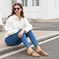 thumbnail image 3 of Ablanczoom Sandals Women Slides Shoes: Flip Flops Woman Flats Sandals for Summer Beach Shoes with Memory Foam, 3 of 8