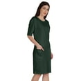 thumbnail image 3 of Inkmeso Womens Elbow Sleeve Regular Fit Tshirt Dress With Front Pockets, 3 of 8