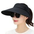 thumbnail image 2 of Sun Visor Hats Women Large Brim Summer UV Protection Beach Cap, 2 of 3