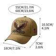 thumbnail image 6 of WKSCLPAI Veteran Tribute Hat, Bald Eagle Pattern Baseball Cap, "Being A Soldier Is A Choice" Patriotic Adjustable Hat for Veterans Day, Commemorative Significance Gift for Veterans, 6 of 6