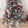 thumbnail image 4 of Cauagu 30" Christmas Tree Skirt Cartoon Bear Pattern Christmas Tree Decorations Tree Mat for Xmas Decorations Occasion Holiday Home Decor -30", 4 of 7