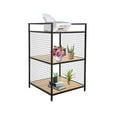 thumbnail image 4 of 3-Layer Printer Stand Storage Shelf 44lbs Wood Metal for Home Office, 4 of 13