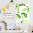 thumbnail image 4 of FORMRS Acrylic Clipboard with Low Profile Clip Standard A4 Letter Size, 12.5" x 9", Broccoli Pattern, 4 of 8
