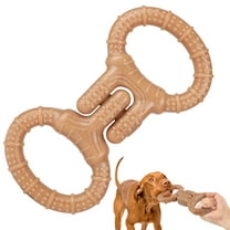 PcEoTllar Interactive Tough Dog Toy for Aggressive Chewers, Brown, Large