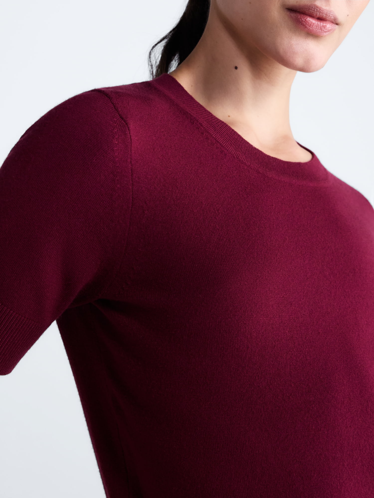 Free Assembly Women's and Women's Plus Cozy Yarn Sweater Tee with Short Sleeves, Sizes XS-4X