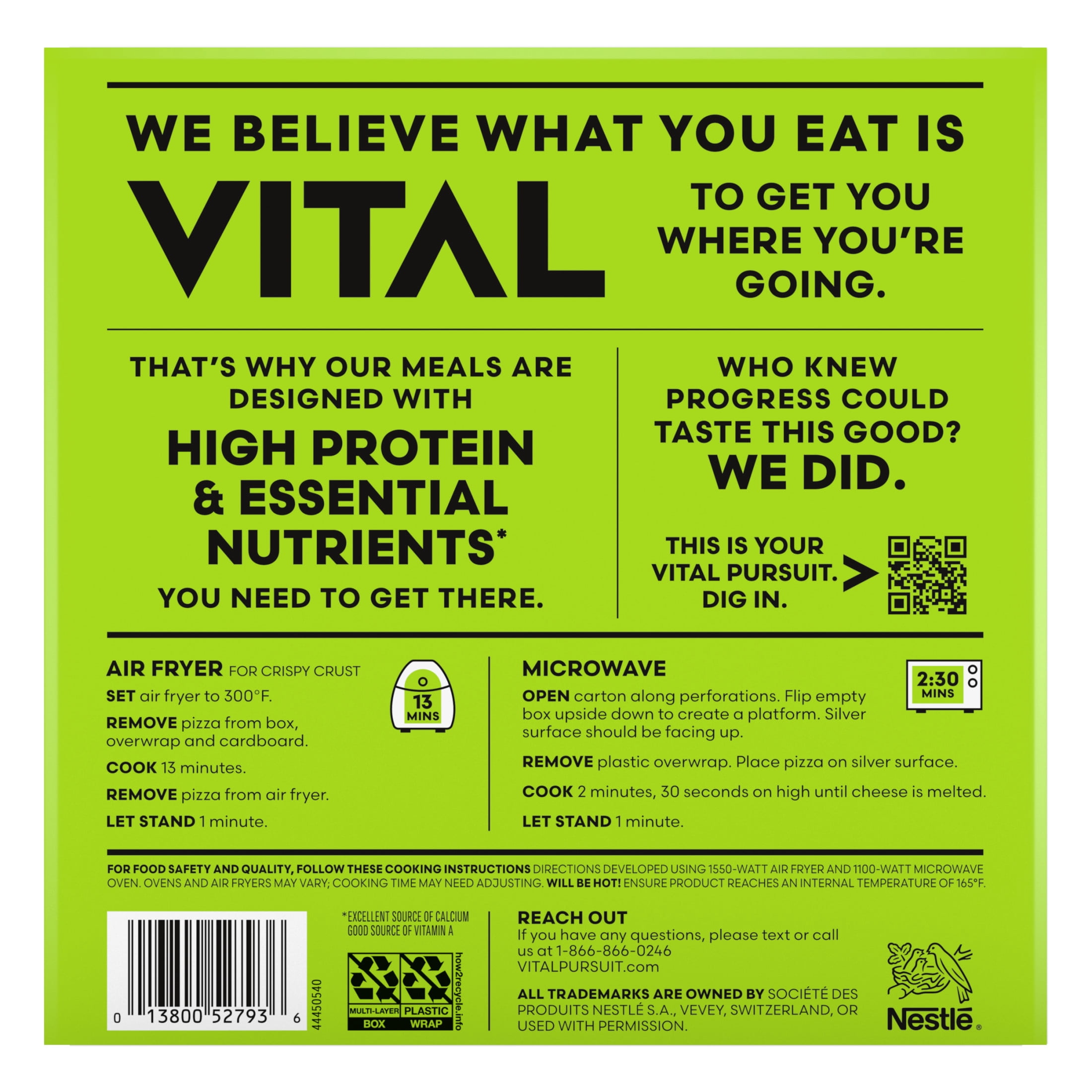 Vital Pursuit Chicken Mozzarella Personal Pizza, High Protein GLP-1 Friendly Frozen Pizza, 33g Protein, 6 oz (Frozen)