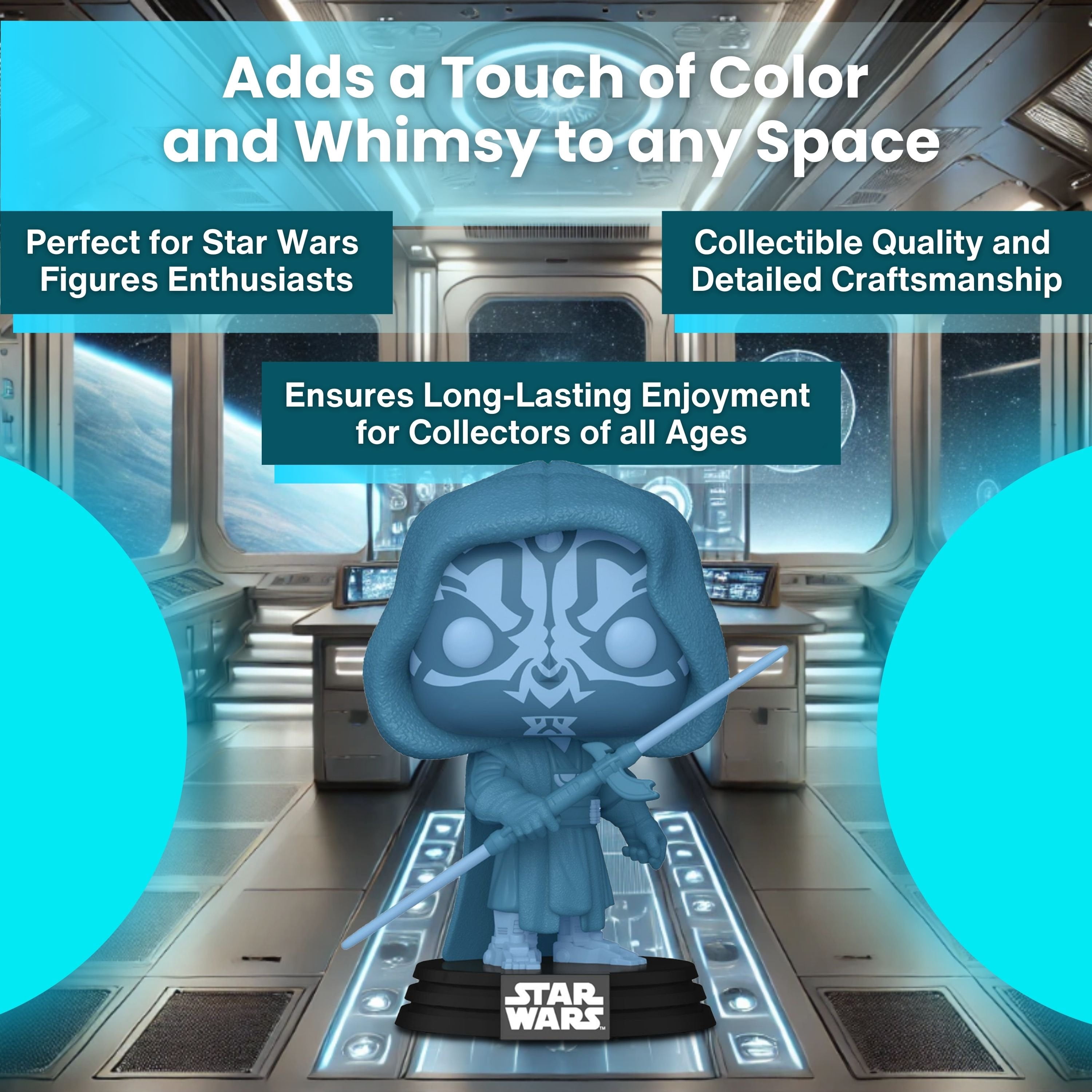 Funko Pop 740 Star Wars Specialty Series Hologram Glow Darth Maul Vinyl Figure