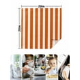 thumbnail image 5 of Burnt Orange Striped Cloth Napkins Washable Set of 1, Thanksgiving Orange White Stripes Reusable Dinner Table Napkins Cloth Bulk for Weddings Kitchen Restaurants Hotel Events Parties 20 x 20 Inch, 5 of 9