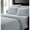 Grey, variant on Faith, Hope, Love Home Décor 4 Piece Twin Sheet Set Includes 1 Flat Sheet 1 Fitted Sheet 2 Pillow Cases - White