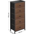 thumbnail image 3 of Comoda Cajonera para Recamara - 5 Cajones De Tela con Parte Superior de Madera y Marco De Acero Plegable - Mueble Organizador con cajonera para Recámara o Sala, 3 of 8