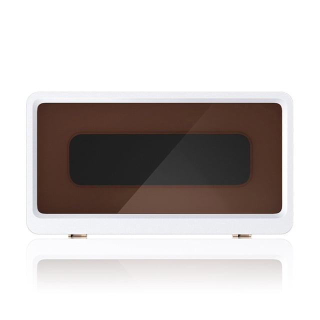 Phone Case Wall Mounted Touch Screen Self-adhesive Storage Holder Smartphone Box Shell All Covered Sealing Punch-free Smartphone Organizer White