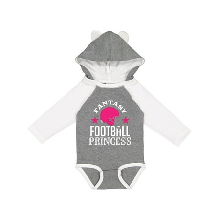 

Inktastic Fantasy Football Princess Sports Gift Baby Girl Long Sleeve Bodysuit