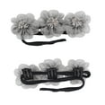 thumbnail image 4 of Unique Bargains 1 Pc Hair Disk Flower Bun Holder for Women Gray Black, 4 of 5