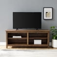 thumbnail image 6 of Walker Edison Open Storage TV Stand for TVs up to 65", Reclaimed Barnwood, 6 of 10