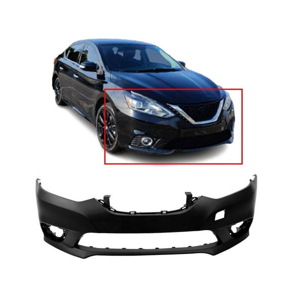 DCP Primed Front Bumper Cover Replacement for 2016-2019 Nissan Sentra 16-19