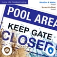 thumbnail image 5 of Pool Area Keep Gate Closed Pool Sign, 10x14 Aluminum, 5 of 8